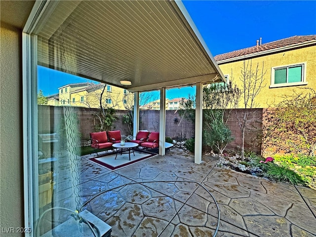 view of patio / terrace with outdoor lounge area