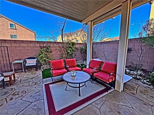 view of patio / terrace with outdoor lounge area