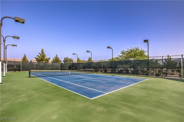 view of sport court