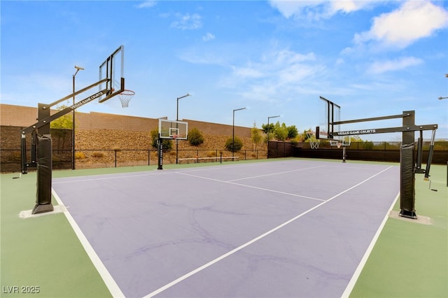 view of sport court