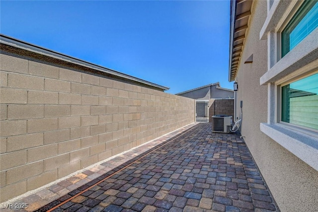 view of patio featuring cooling unit