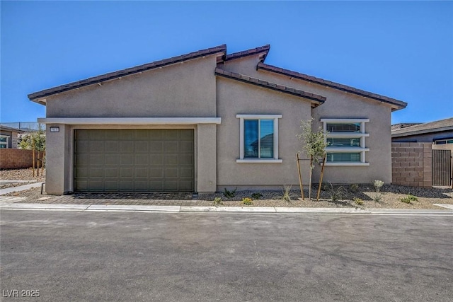 view of home's exterior featuring a garage