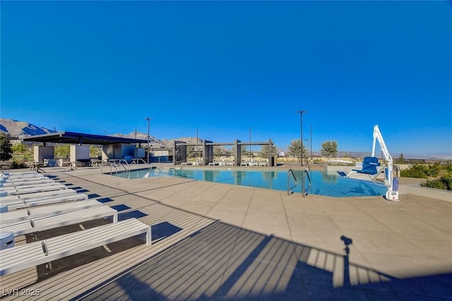 view of pool with a patio area