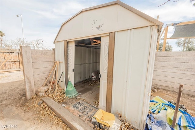 view of outbuilding