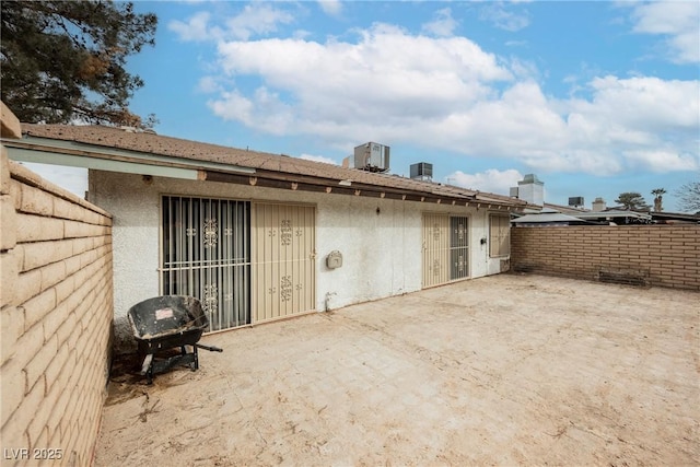 view of patio featuring grilling area