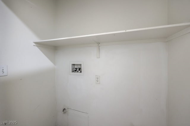 washroom with washer hookup