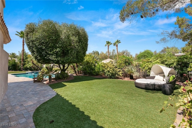 view of yard with a patio