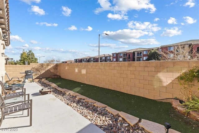 exterior space with a patio