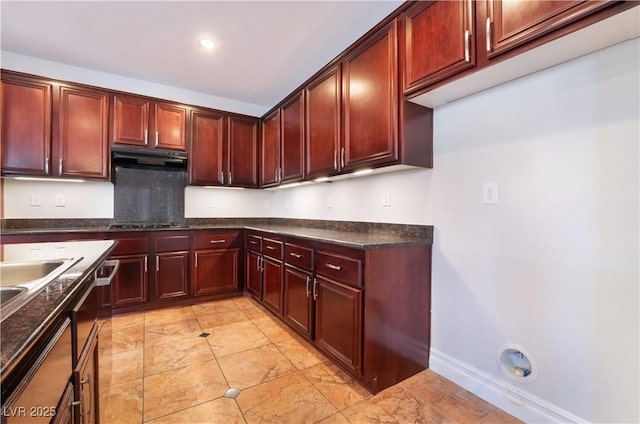 kitchen featuring black electric stovetop