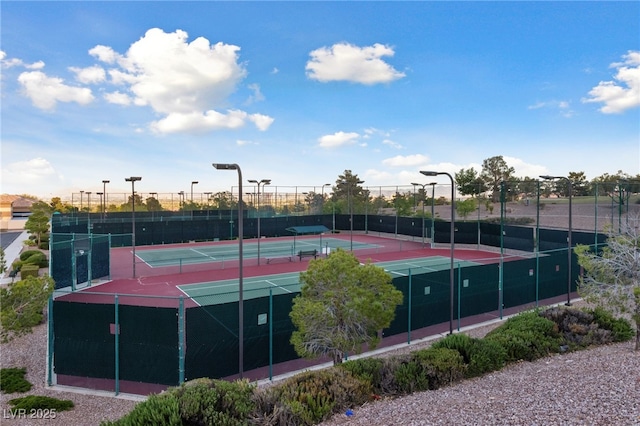 view of tennis court