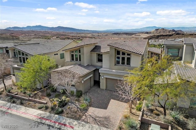 exterior space with a mountain view