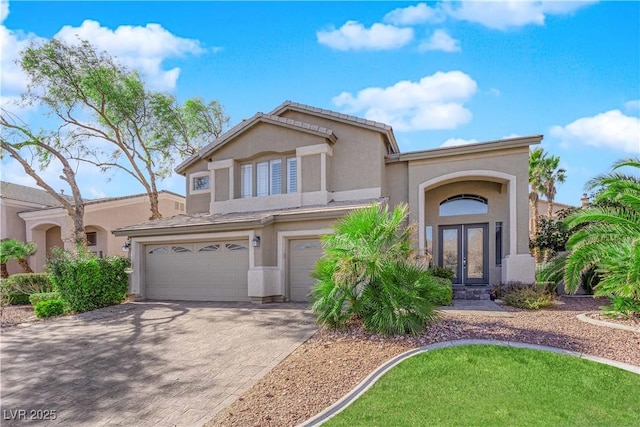 view of front of home featuring a garage