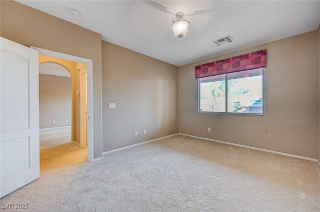 view of carpeted empty room