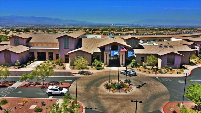 exterior space with a mountain view