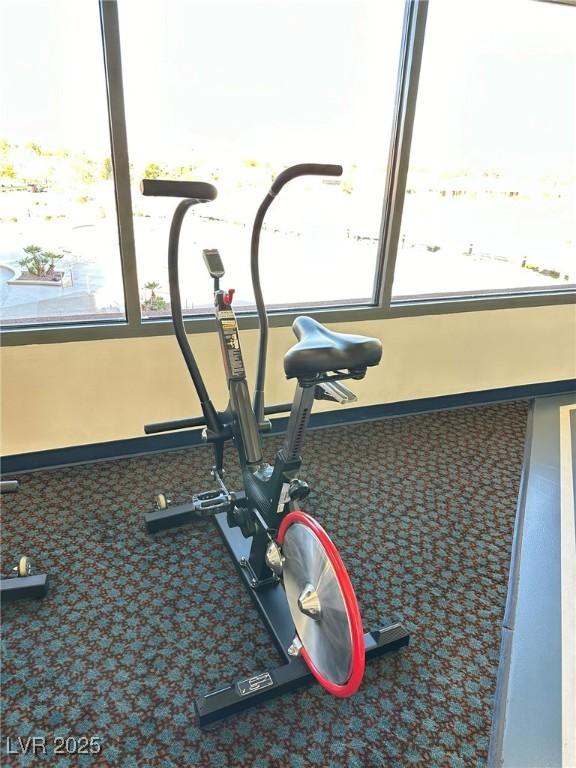 view of exercise room