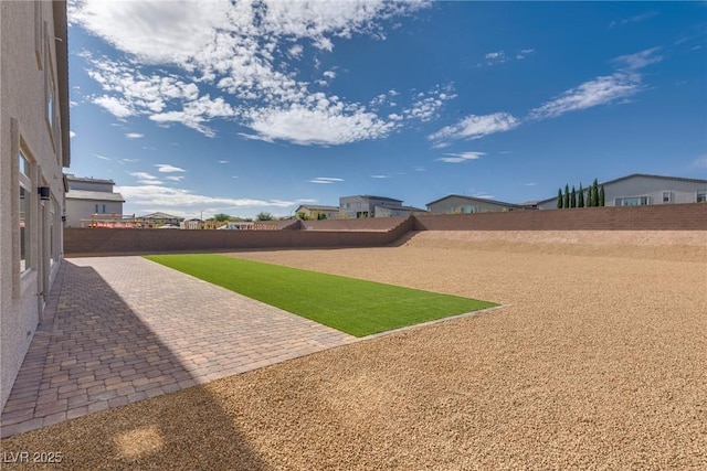 view of yard featuring a patio area