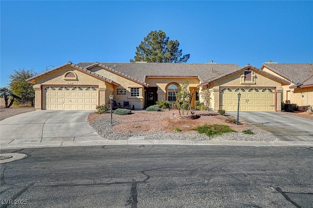 ranch-style home with a garage