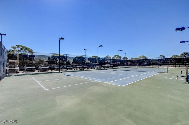 view of tennis court