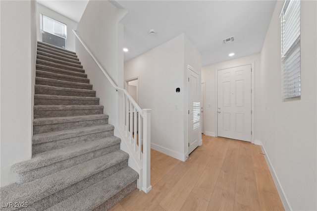 interior space featuring wood-type flooring