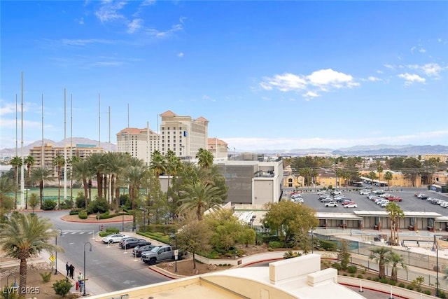 view of city with a mountain view