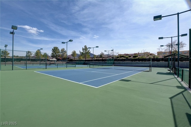 view of tennis court