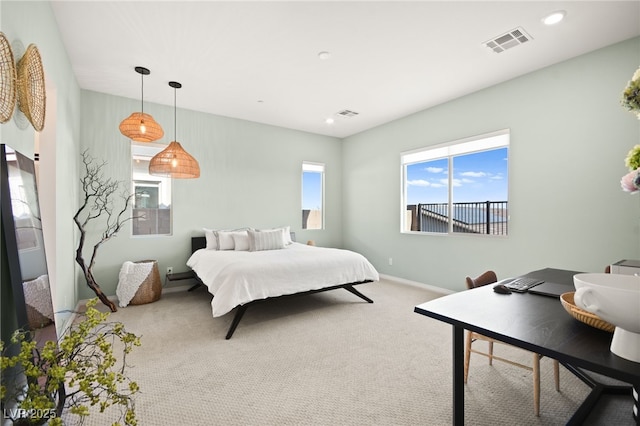 bedroom featuring carpet floors