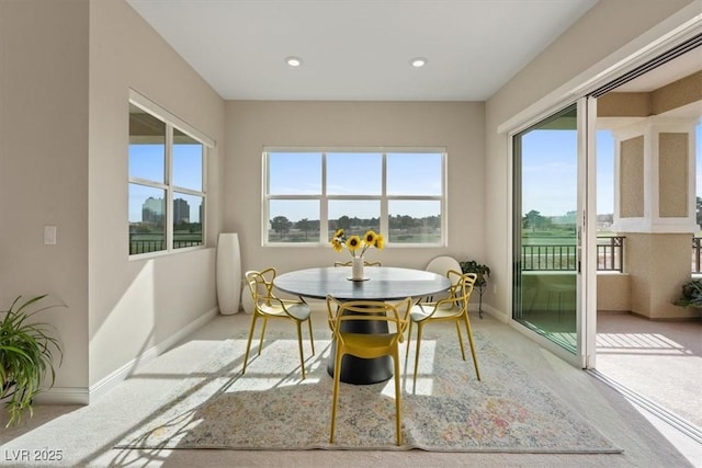 view of sunroom