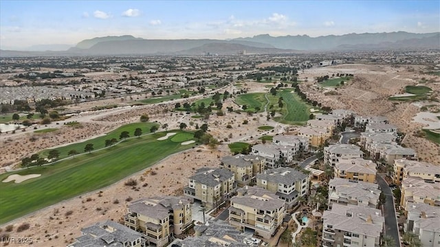 bird's eye view featuring a mountain view