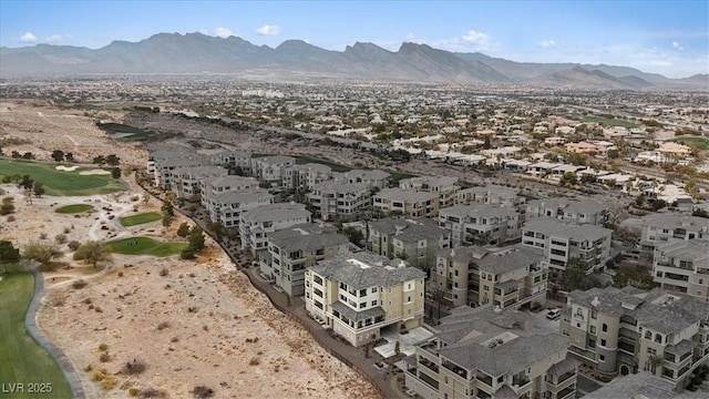 aerial view featuring a mountain view