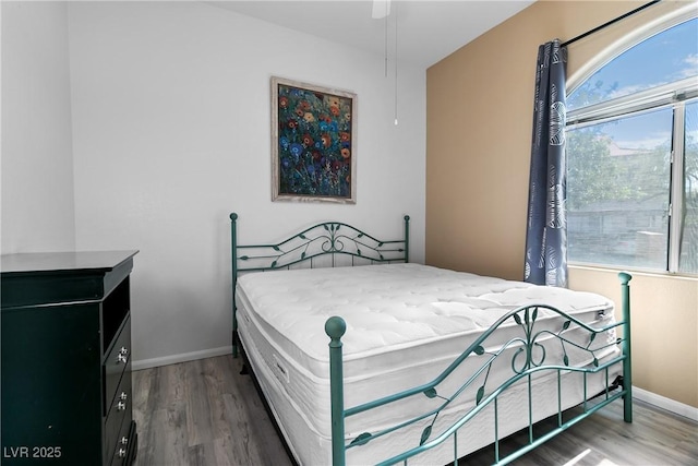 bedroom featuring hardwood / wood-style floors