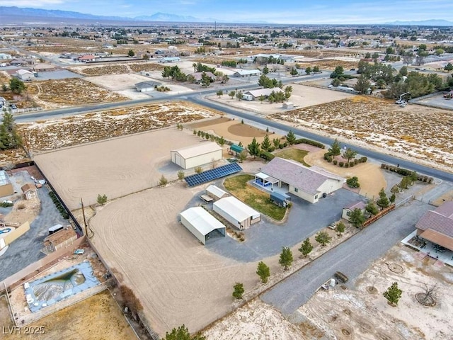 bird's eye view featuring a mountain view