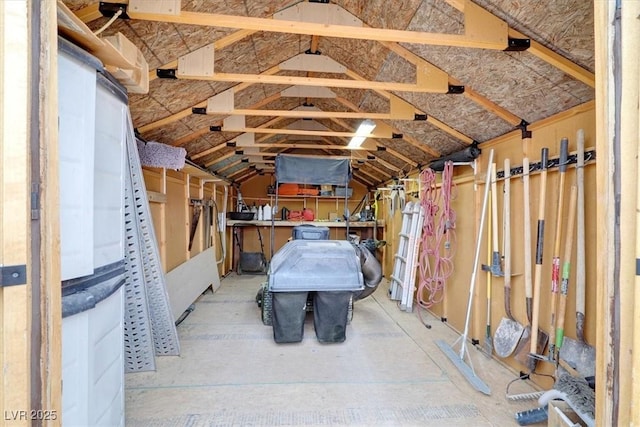 view of storage room