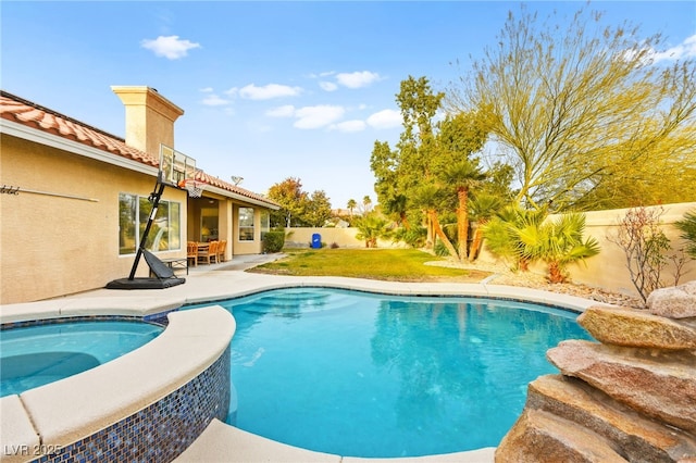 view of pool with a patio area