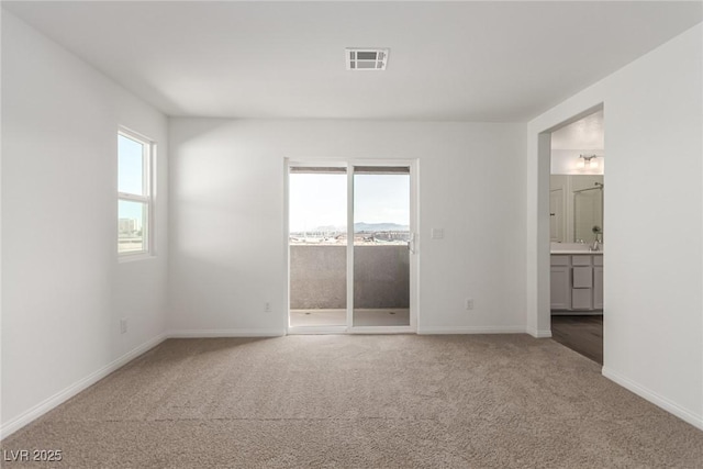 view of carpeted empty room