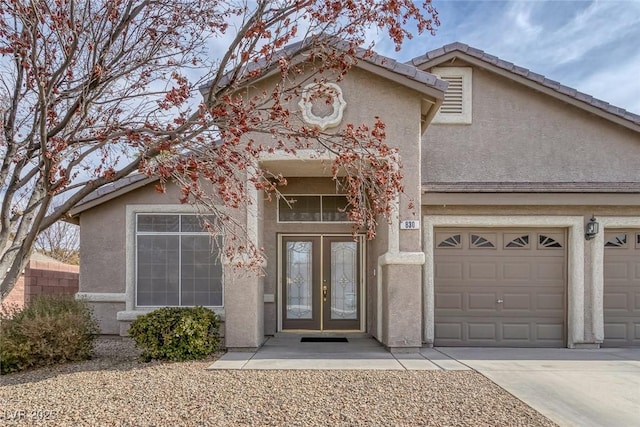 view of front of house featuring french doors