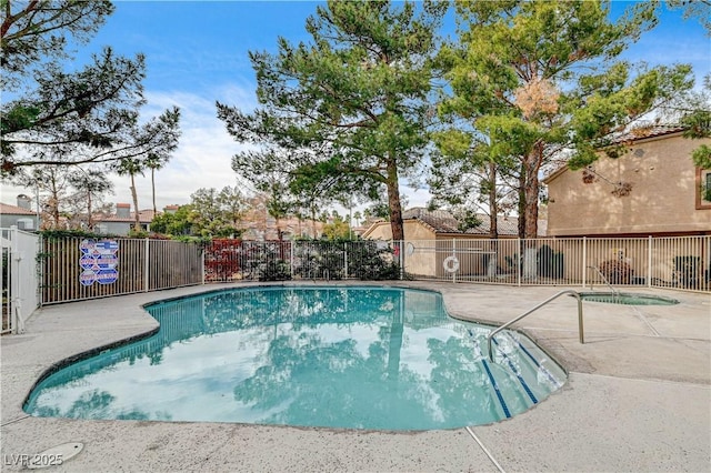 view of pool with a patio area