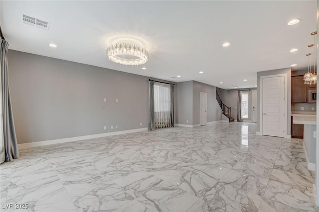 view of unfurnished living room