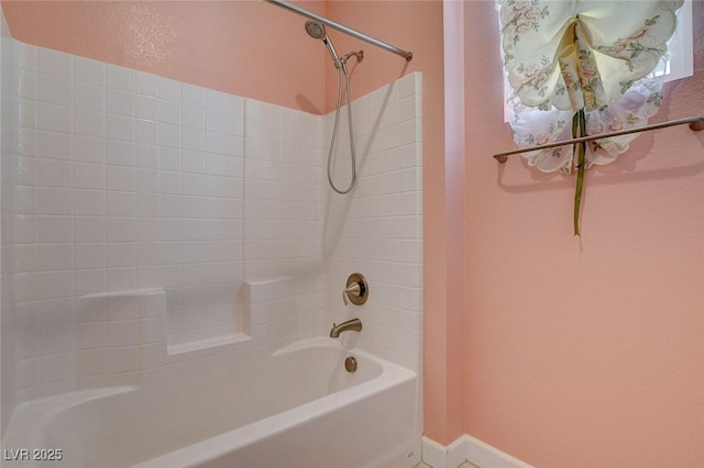 bathroom featuring tub / shower combination