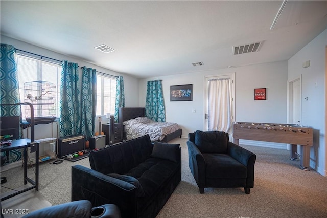 bedroom featuring carpet flooring