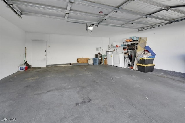 3473 Monte Carlo Dr, Las Vegas, NV 89121 - garage with independent washer and dryer and a garage door opener