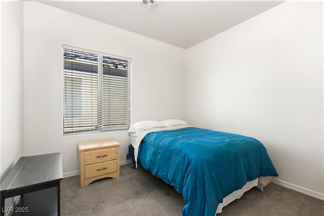 bedroom with carpet floors