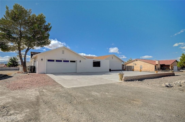 ranch-style house with a garage