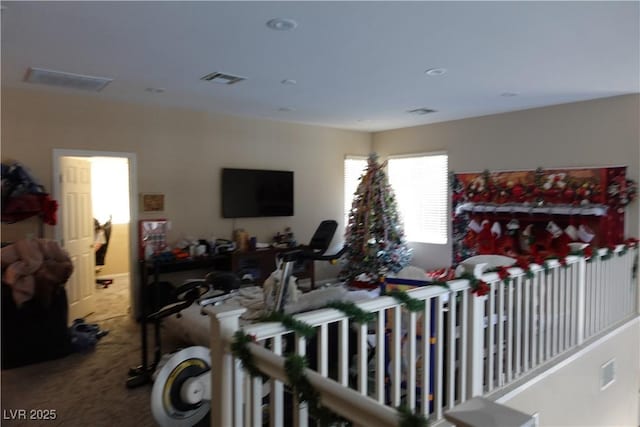 bedroom featuring carpet flooring