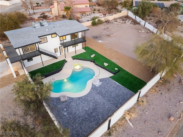 view of pool with a patio area