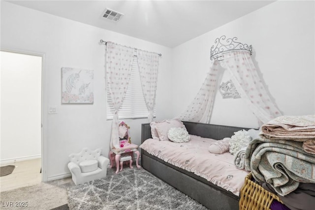 bedroom with carpet floors