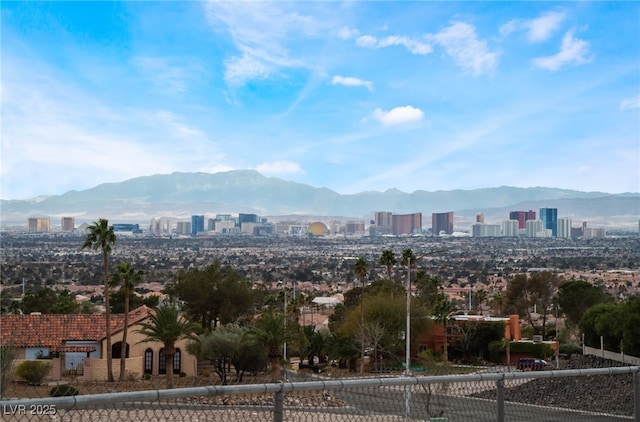 city view featuring a mountain view