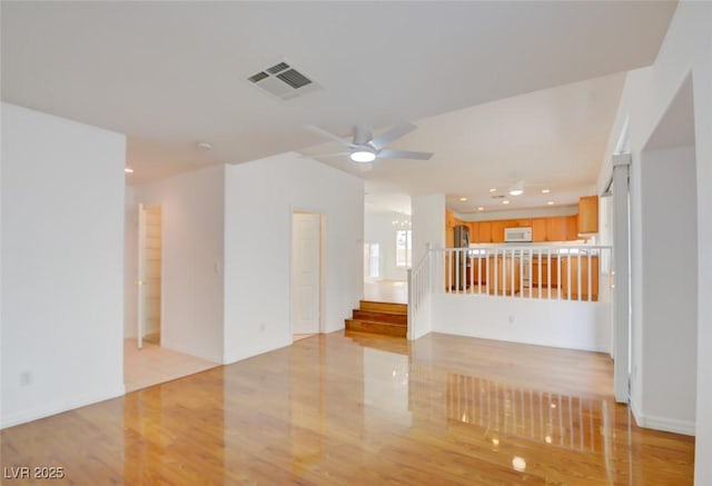 spare room featuring ceiling fan