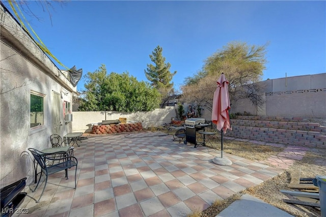 view of patio with grilling area