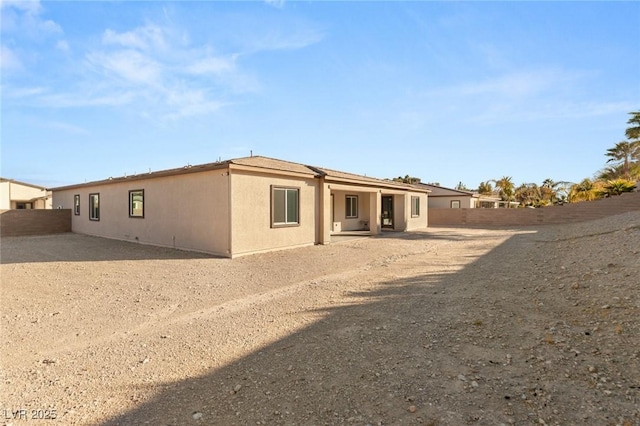 view of rear view of property