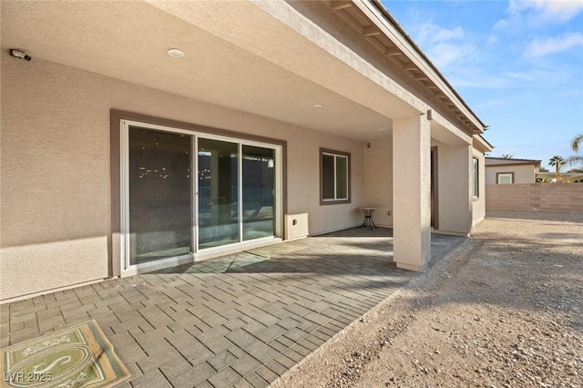 rear view of house featuring a patio area